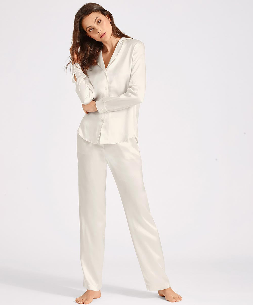 Pantalon en soie Toi Mon Amour (ex. Soie d'Amour) noir Aubade QS60-NACR