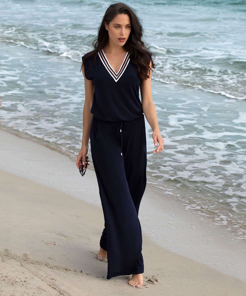 Combi-pantalon de plage Lise Charmel bain Énergie Nautique encre ASA3035-EN fashion