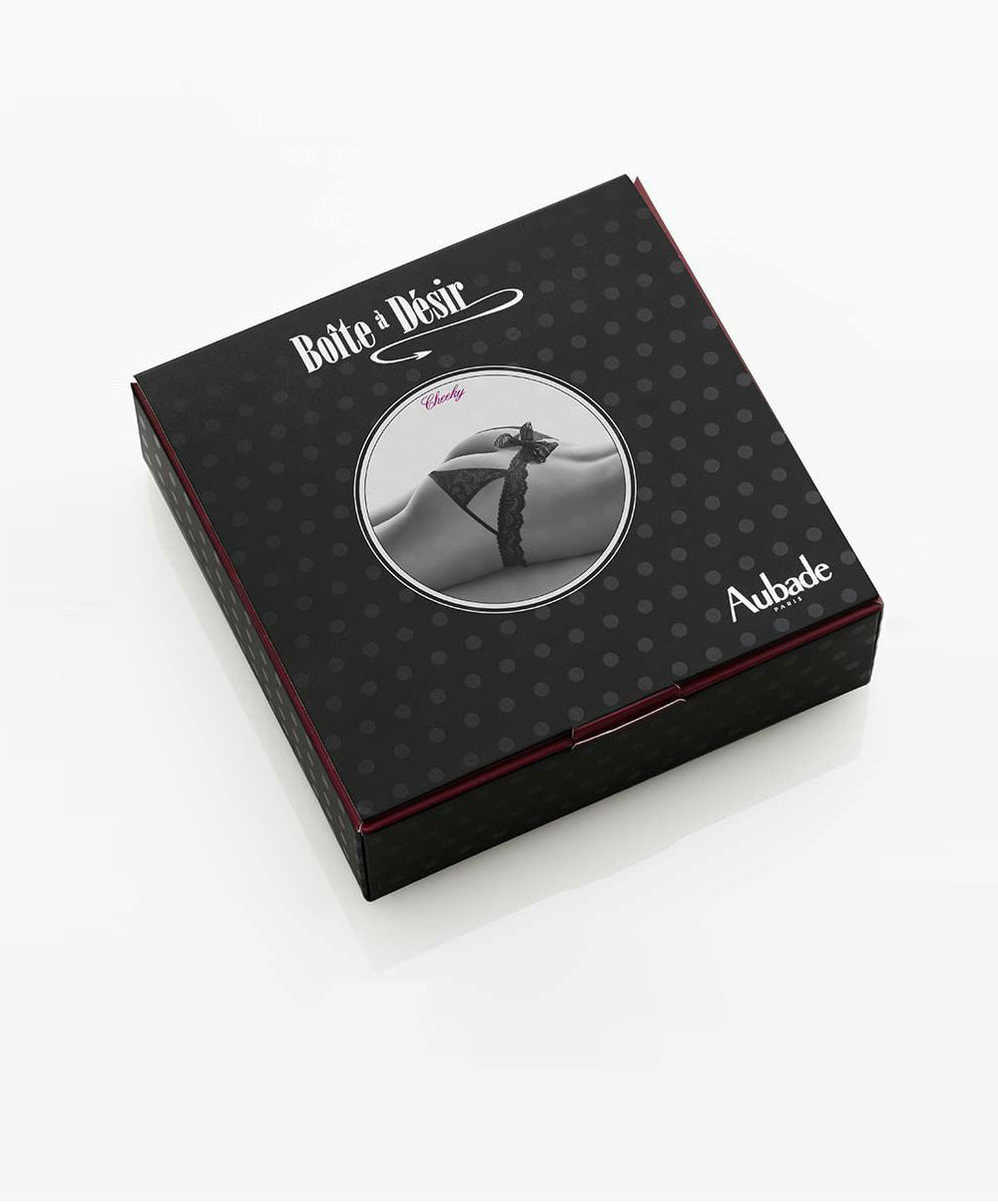 Culotte cheeky Boite a Desir Aubade Noir P020B