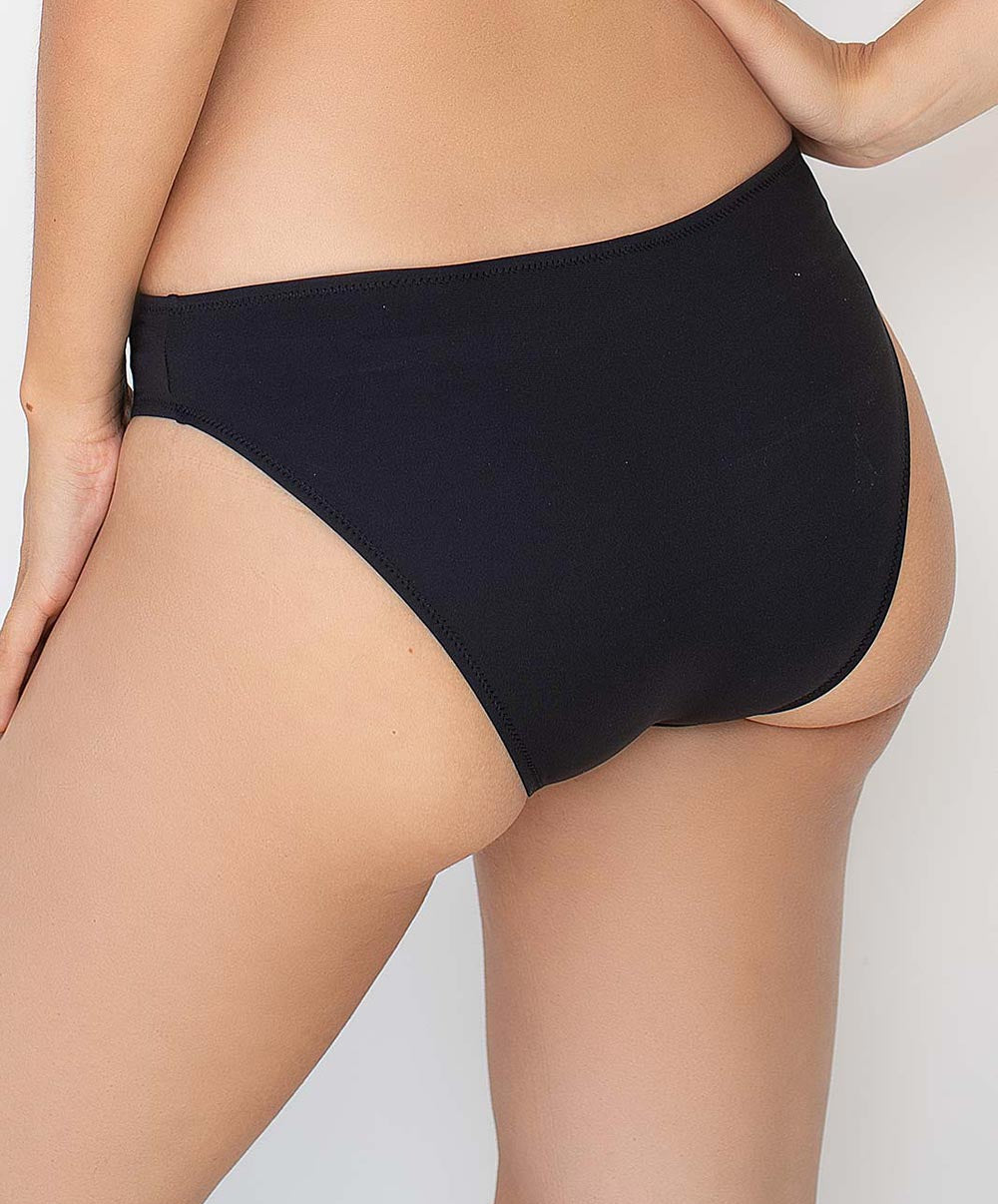 Culotte de bain La Double Mix noir Antigel Bain FBA0350-NO face