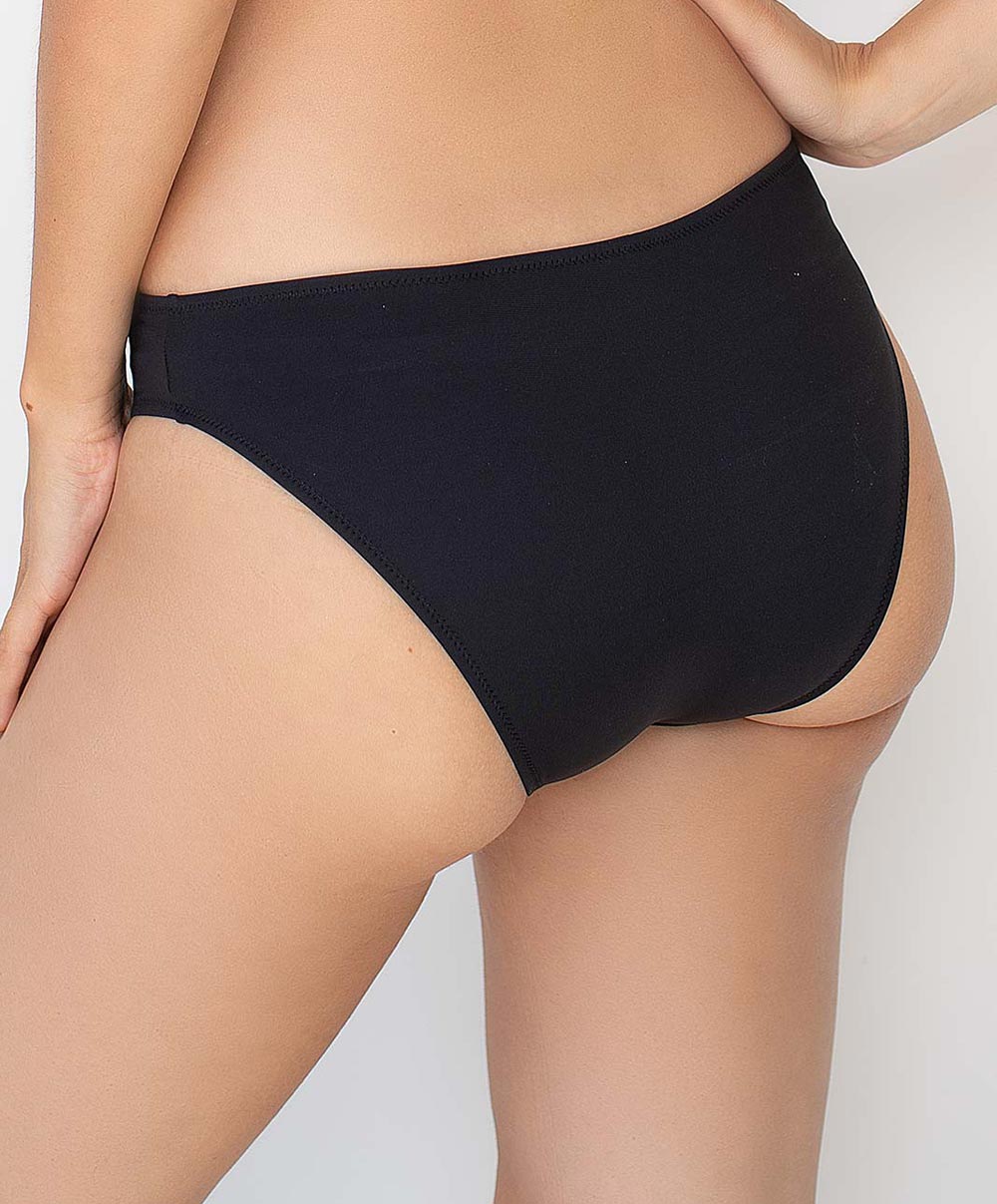 Culotte de bain La Double Mix noir Antigel Bain FBA0350-NO face