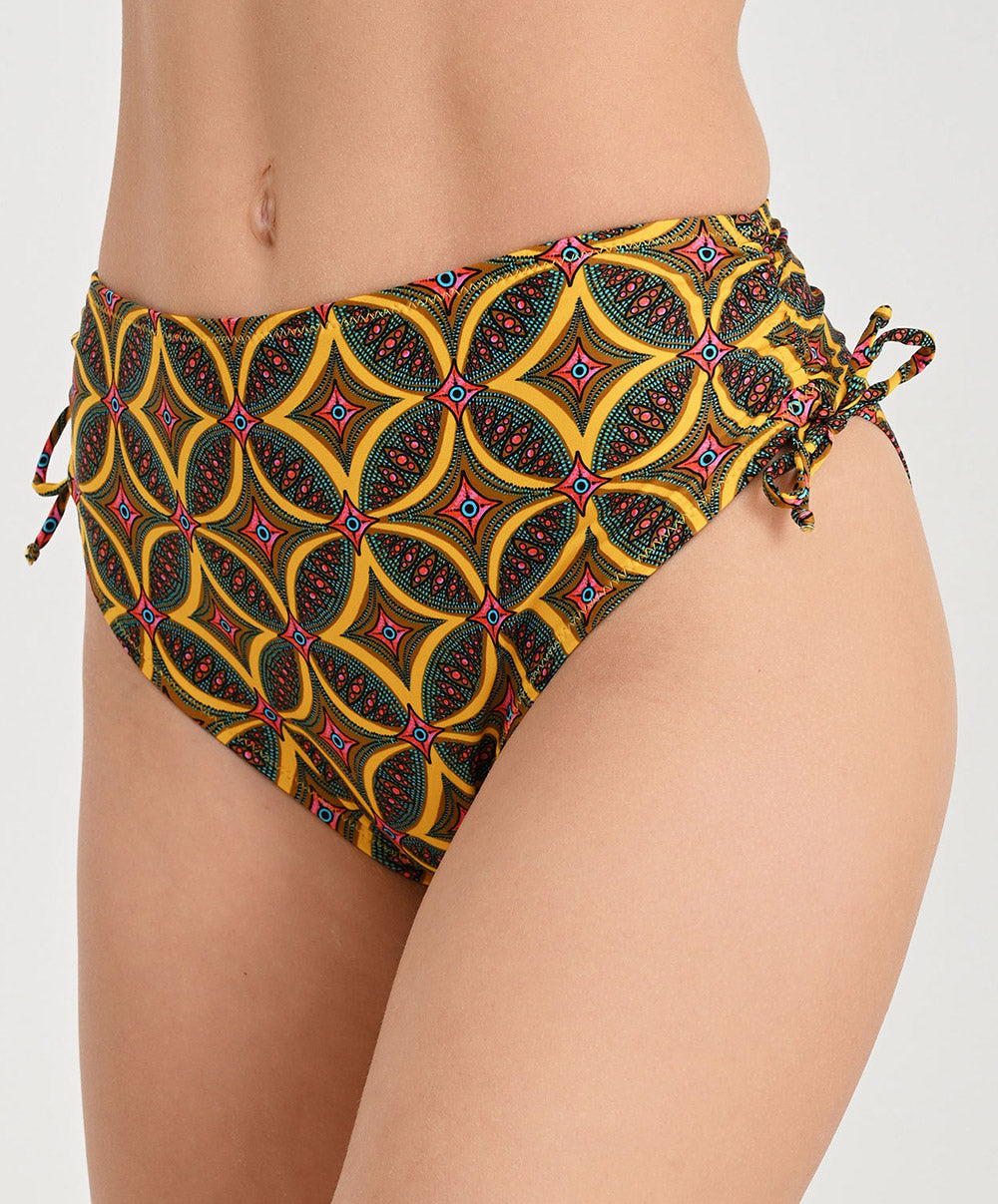 Culotte de bain à coulisses La Muse Africa jaune Antigel Bain FBB0656-JA