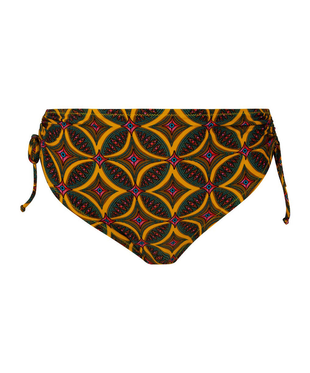 Culotte de bain à coulisses La Muse Africa jaune Antigel Bain FBB0656-JA