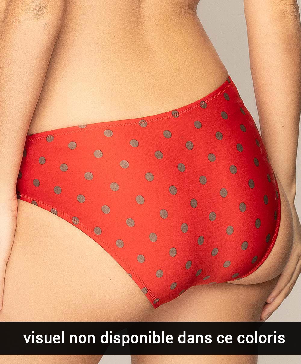 Culotte de bain à coulisses La Pois Toujours acqua brun Antigel Bain FBA0622-PA