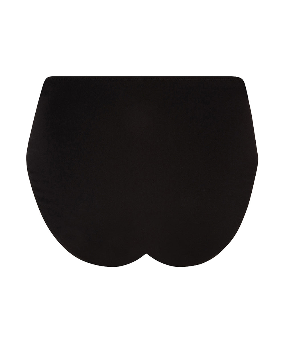 Culotte de bain rétro taille haute La Muse Dentelle noir Antigel Bain EBB0206-NO