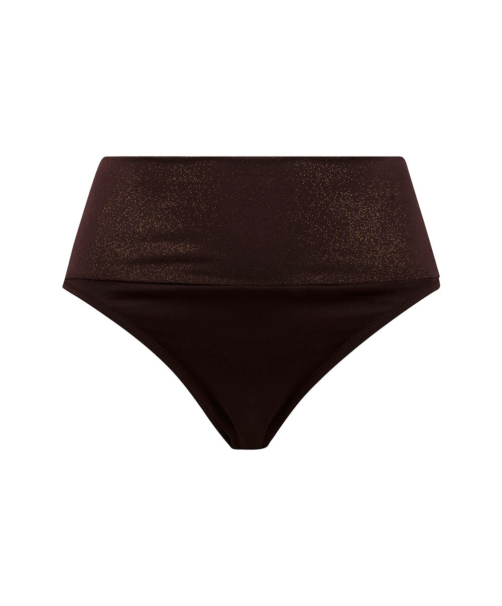 Culotte de bain taille ajustable La Starlette star marron Antigel Bain FBB0305-SM