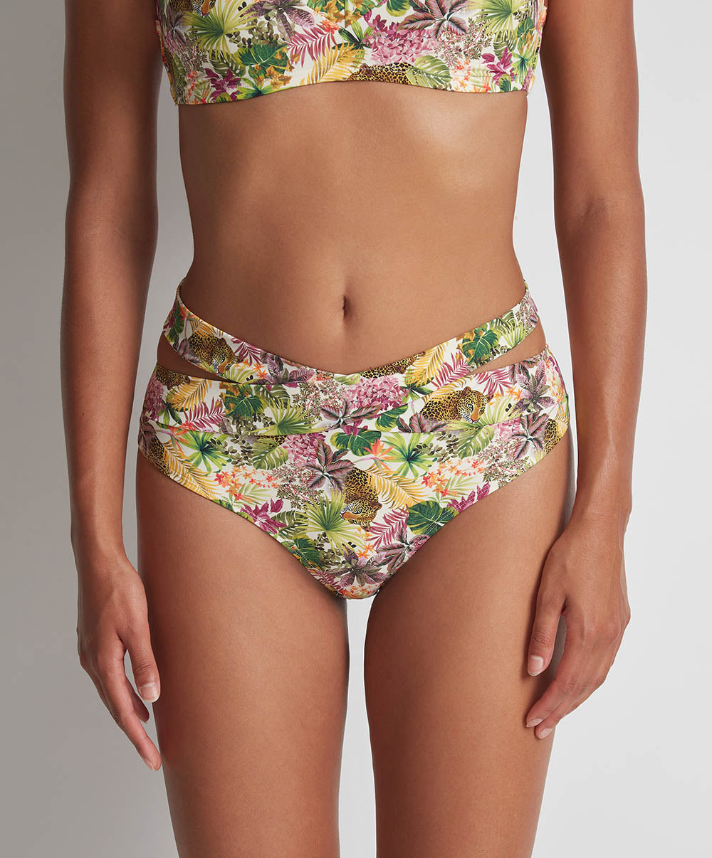Bas de maillot culotte haute Exotic fever Tropical light Aubade Bain LK24-TROI
