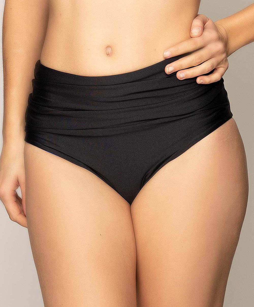 Culotte de bain rétro taille haute La Costa Antigel noir Antigel Bain FBA0290-NO fashion