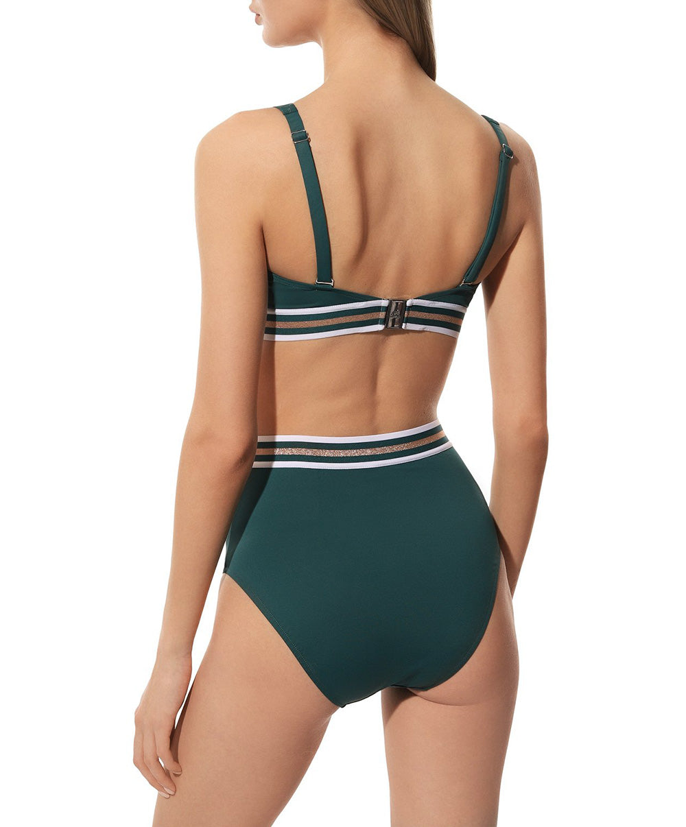 Culotte de bain rétro taille haute Lise Charmel bain Énergie Nautique pacifique ABA0235-PN