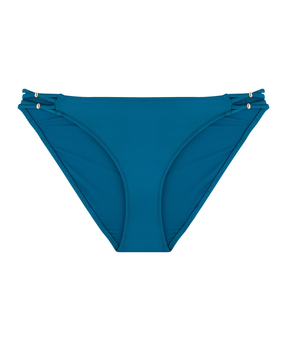Culotte maillot de bain brésilienne Aubade Bain Secret Laguna teal bleu canard 2T22-TEAL