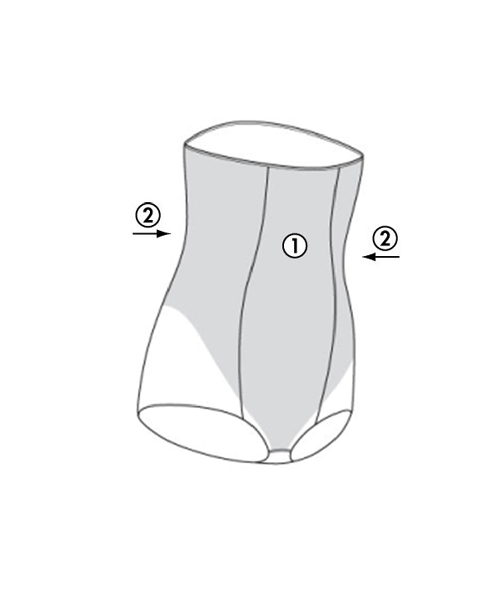 Culotte gainante taille très haute Chantelle Basic Shaping noir C35030-011