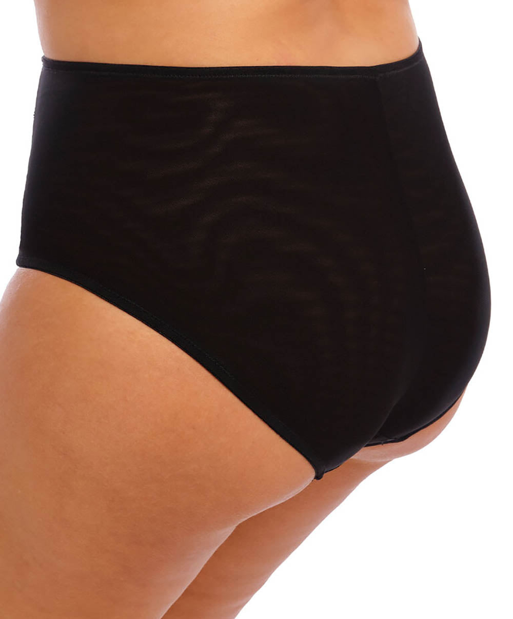 Culotte couvrante grande taille Elomi Brianna Black EL8085-BLK