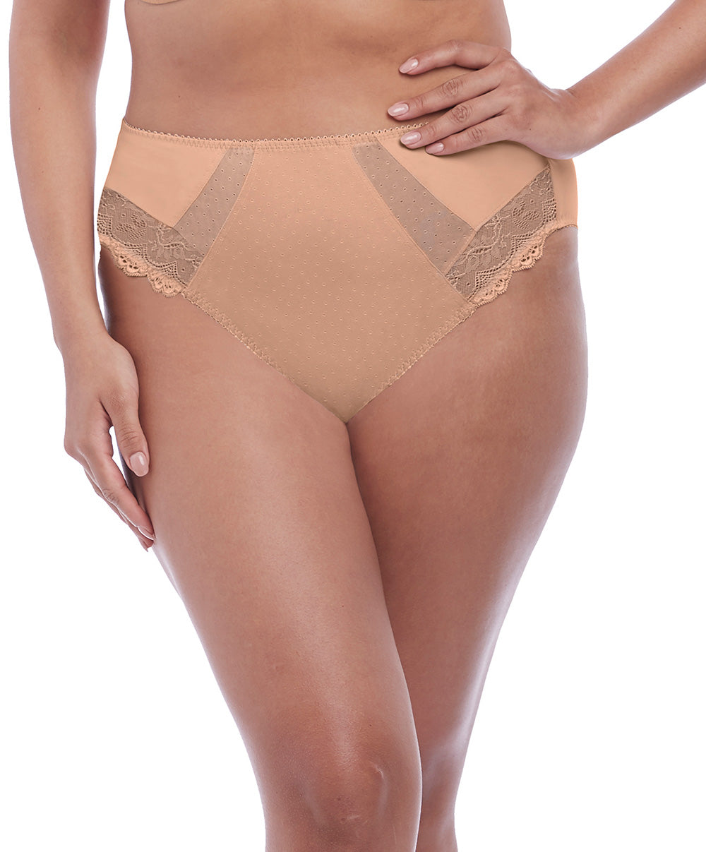 Culotte grande taille échancrée Elomi Meredith Sahara EL4445-SAH face