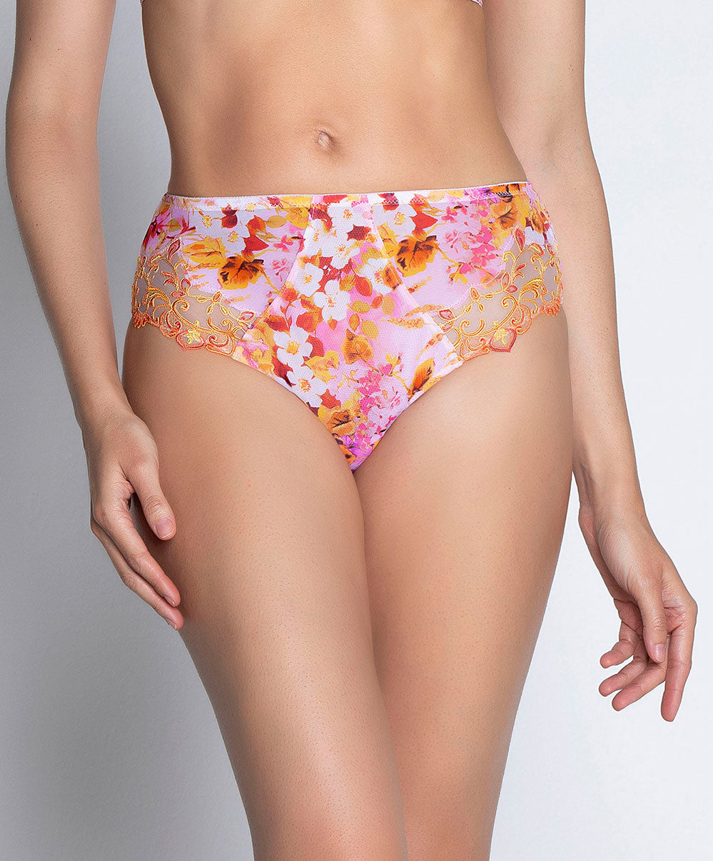 Slip haut Lise Charmel Jardins de Lumière bouquet multicolore ACH0349-BL