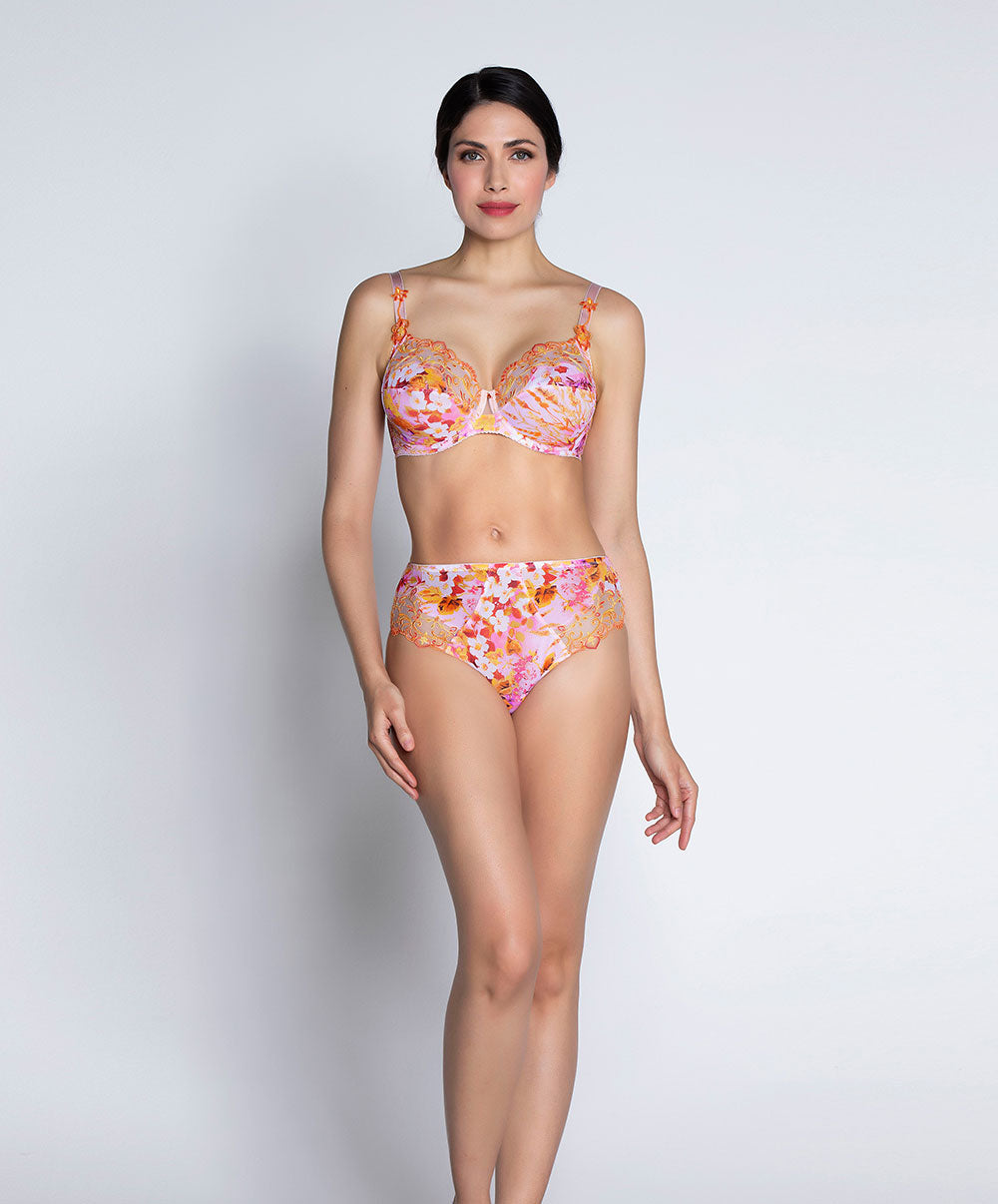 Slip haut Lise Charmel Jardins de Lumière bouquet multicolore ACH0349-BL