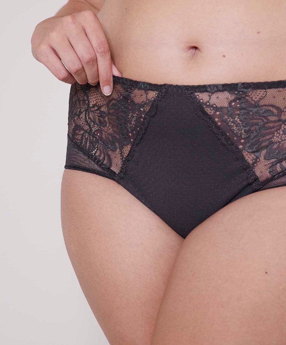 Culotte haute Simone Pérèle Promesse anthracite 12H770-829