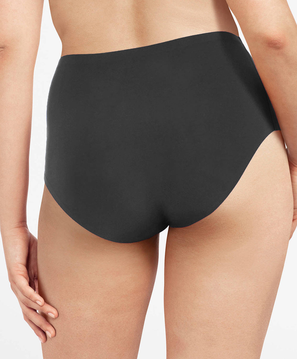 Culotte haute grande taille Chantelle Soft Stretch gris profond C11370-0SE