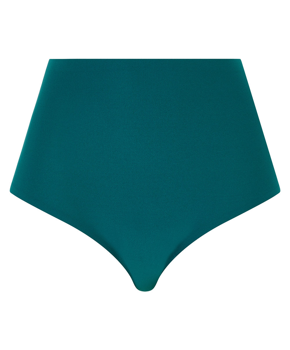 Culotte haute grande taille Chantelle Soft Stretch vert orient C11370-0BK