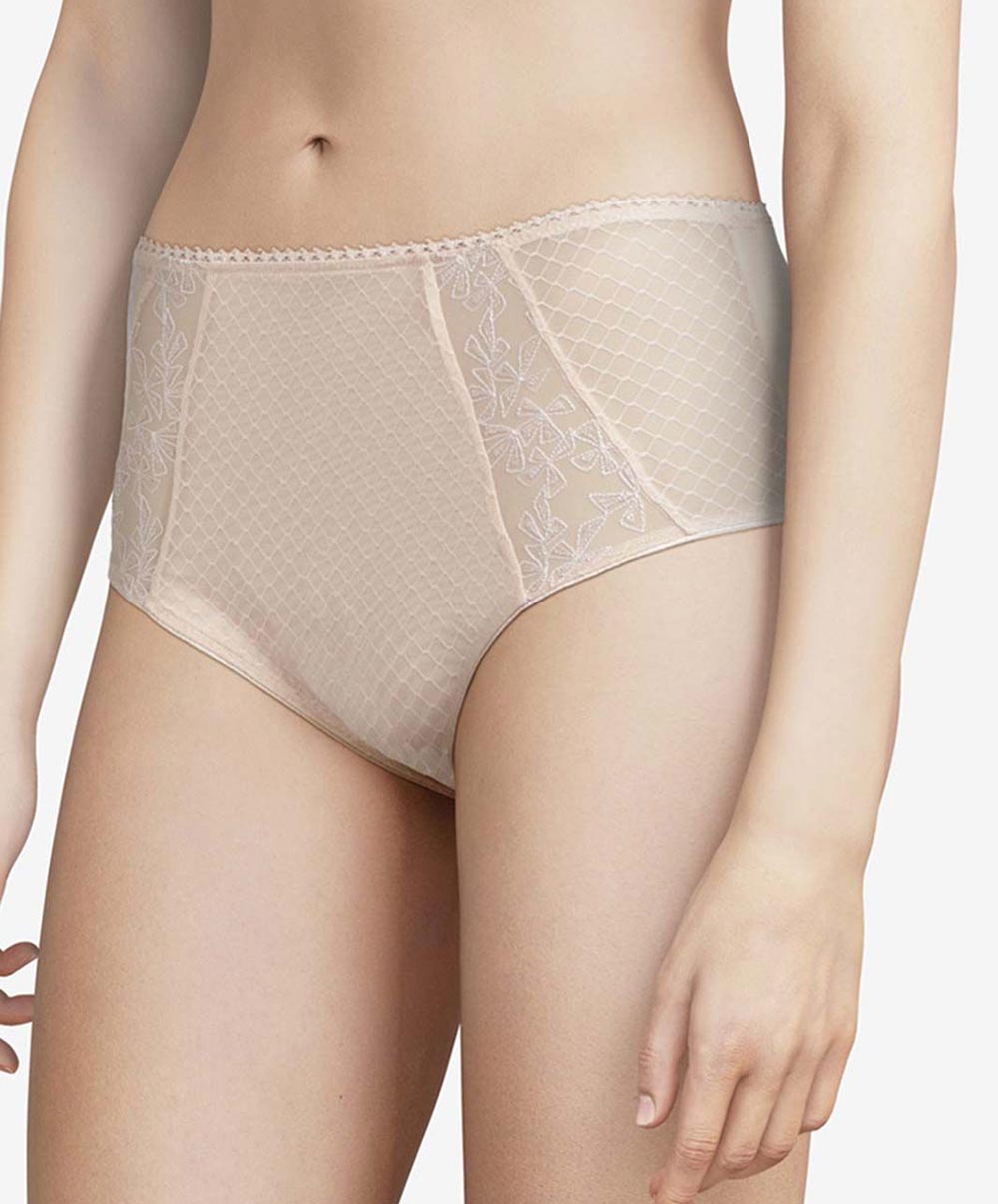 Culotte maintien taille haute Chantelle Instants beige doré C13A80-01N