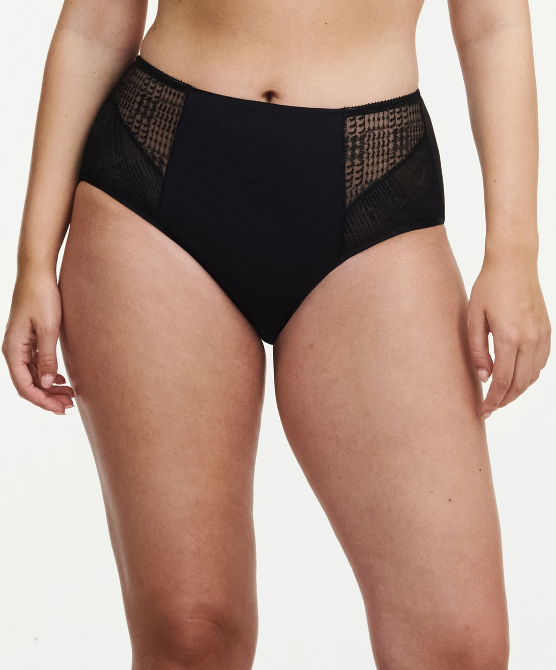 Culotte maintien taille haute Chantelle Intrigue noir C13WC6-011