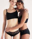 Culotte menstruelle graphique forme shorty Chantelle Chantelle Life noir C16L40-011