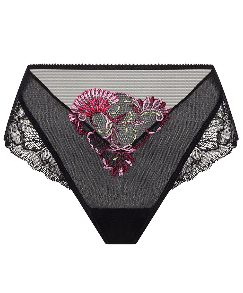 Culotte sexy Lise Charmel Floraison Passion safran rose ACH1986-SR