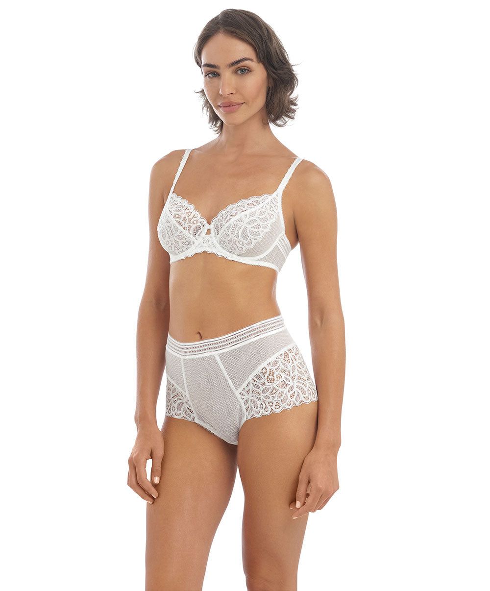 Culotte sexy taille haute Wacoal Raffine blanc WE148010-WHE