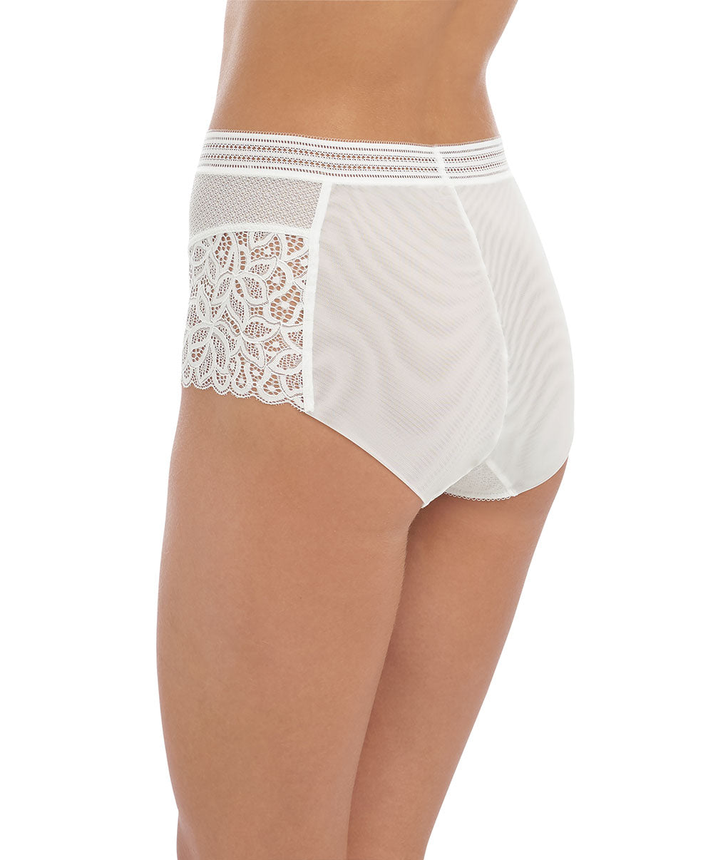 Culotte sexy taille haute Wacoal Raffine blanc WE148010-WHE