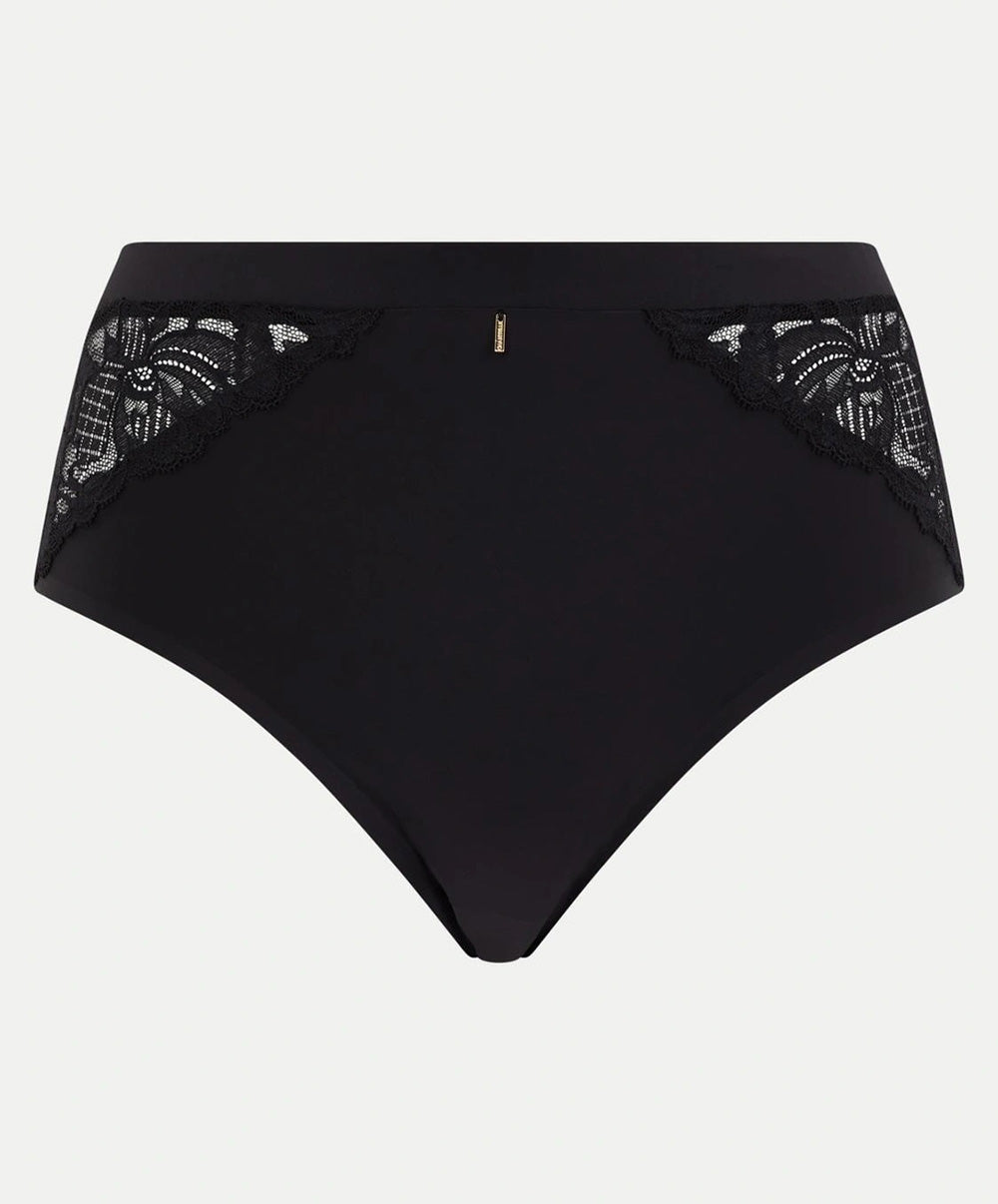 Culotte taille haute Chantelle Orangerie Dream noir C17Q80-011