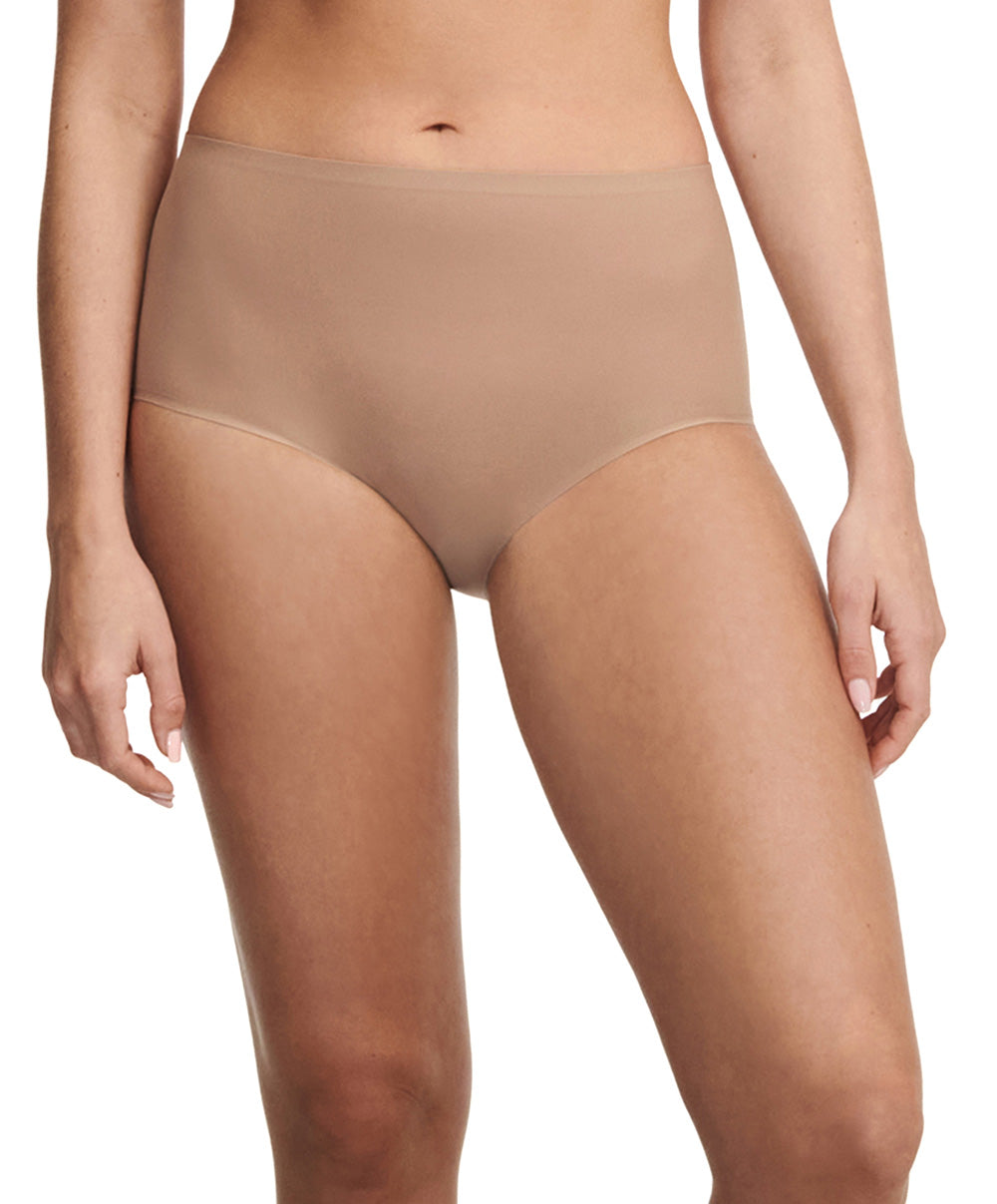 Culotte taille haute Chantelle Soft Stretch café latte C26470-02T