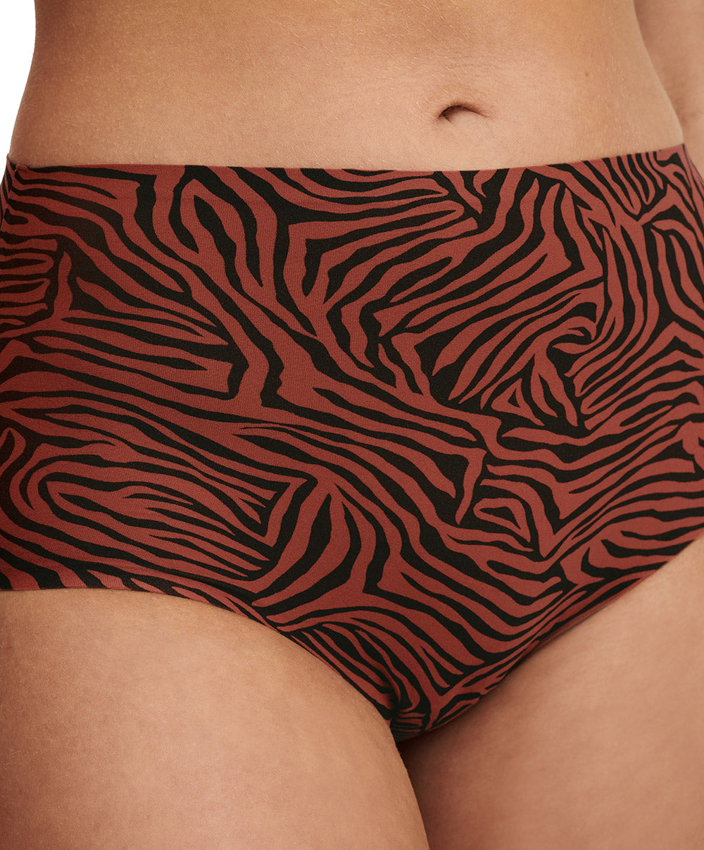 Culotte haute tigre Chantelle Soft Stretch safari chic C11D70-08X
