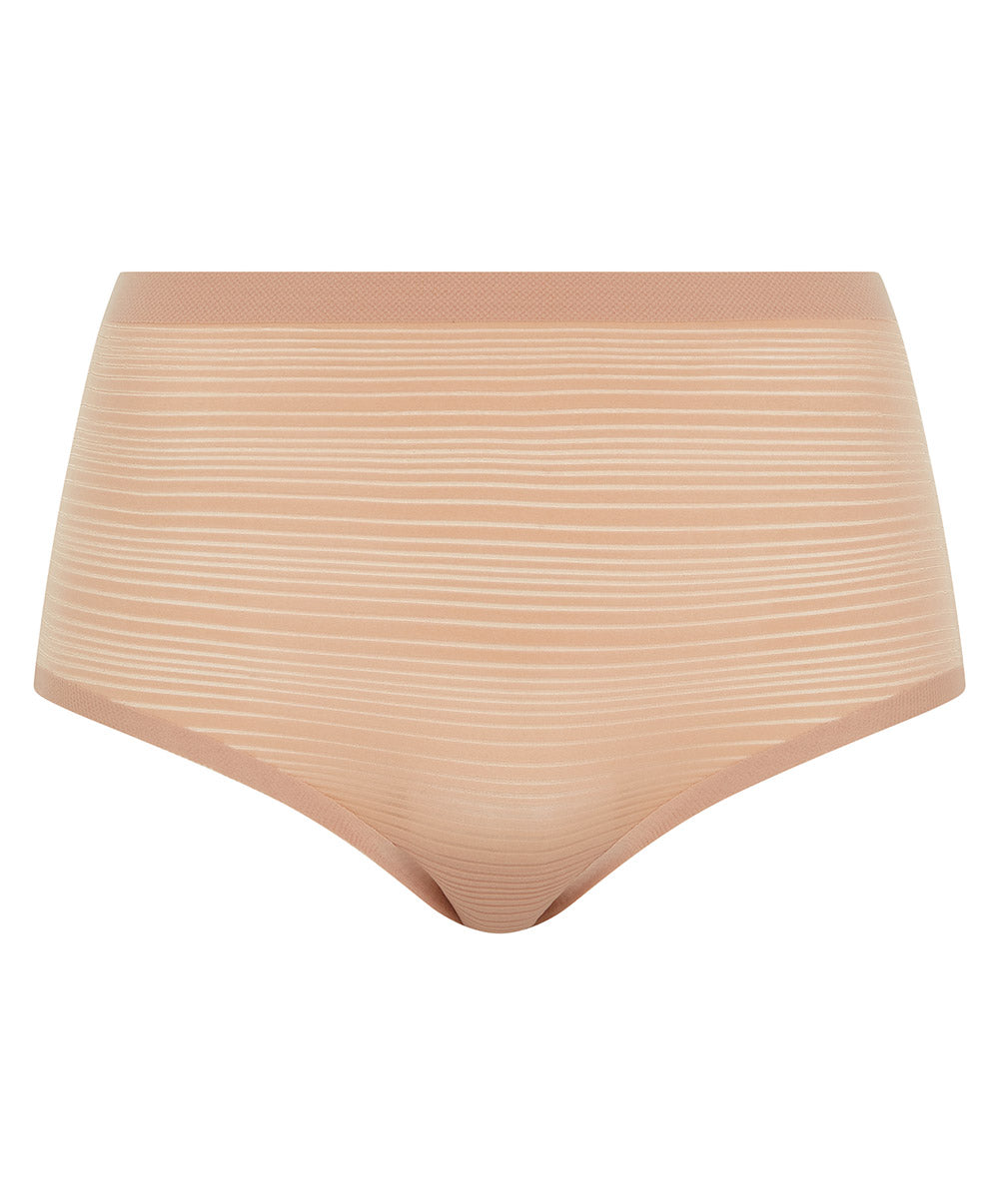 Culotte haute Chantelle Soft Stretch Stripes sirocco C20D70-00Q 10