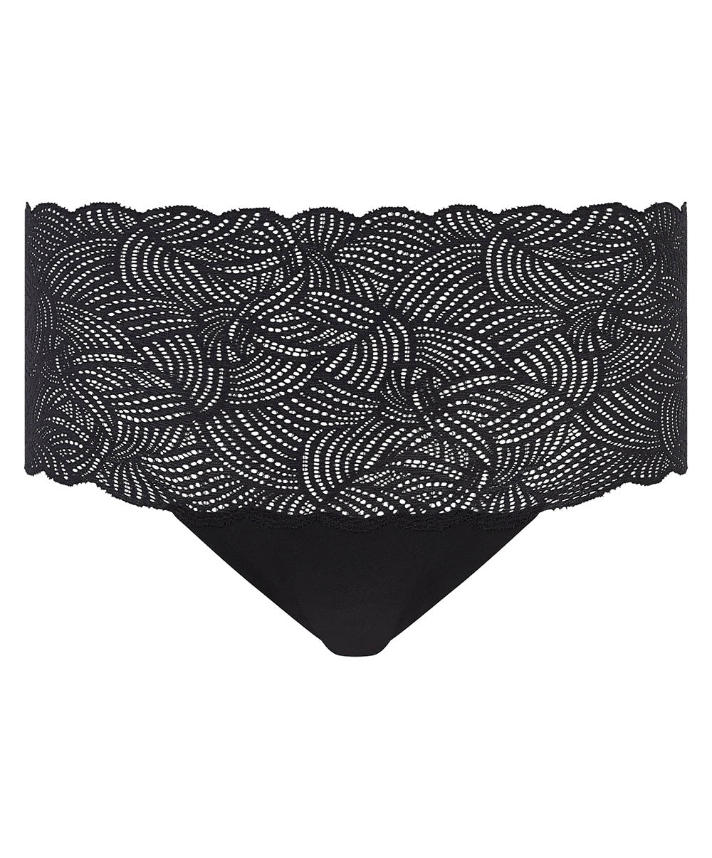 Culotte taille haute dentelle nouvelle forme Chantelle Softstretch Noir C11G80-011 5