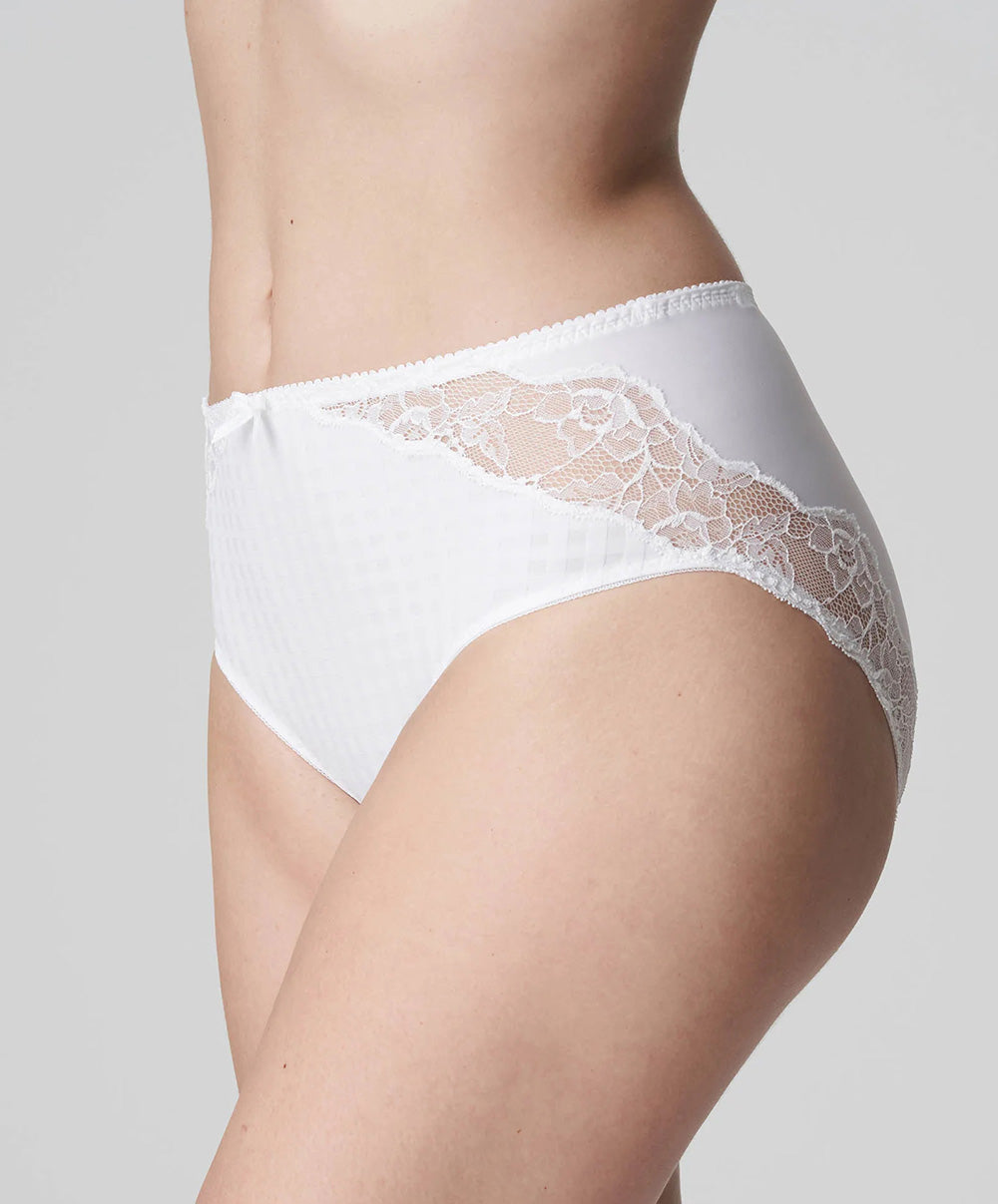 Culotte taille haute dentelle PrimaDonna Madison blanc 0562126-WIT
