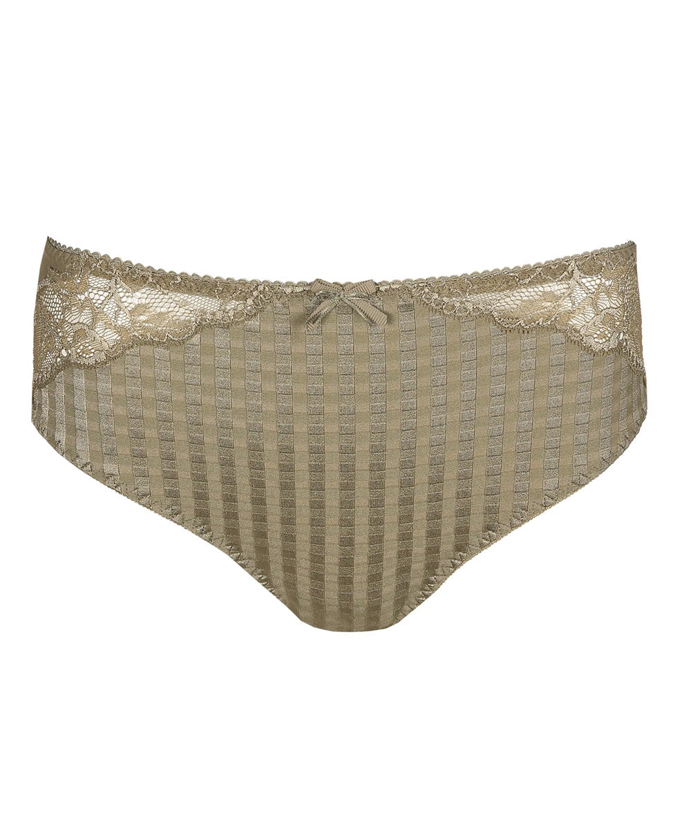 Culotte taille haute dentelle PrimaDonna Madison golden olive 0562126-GOO