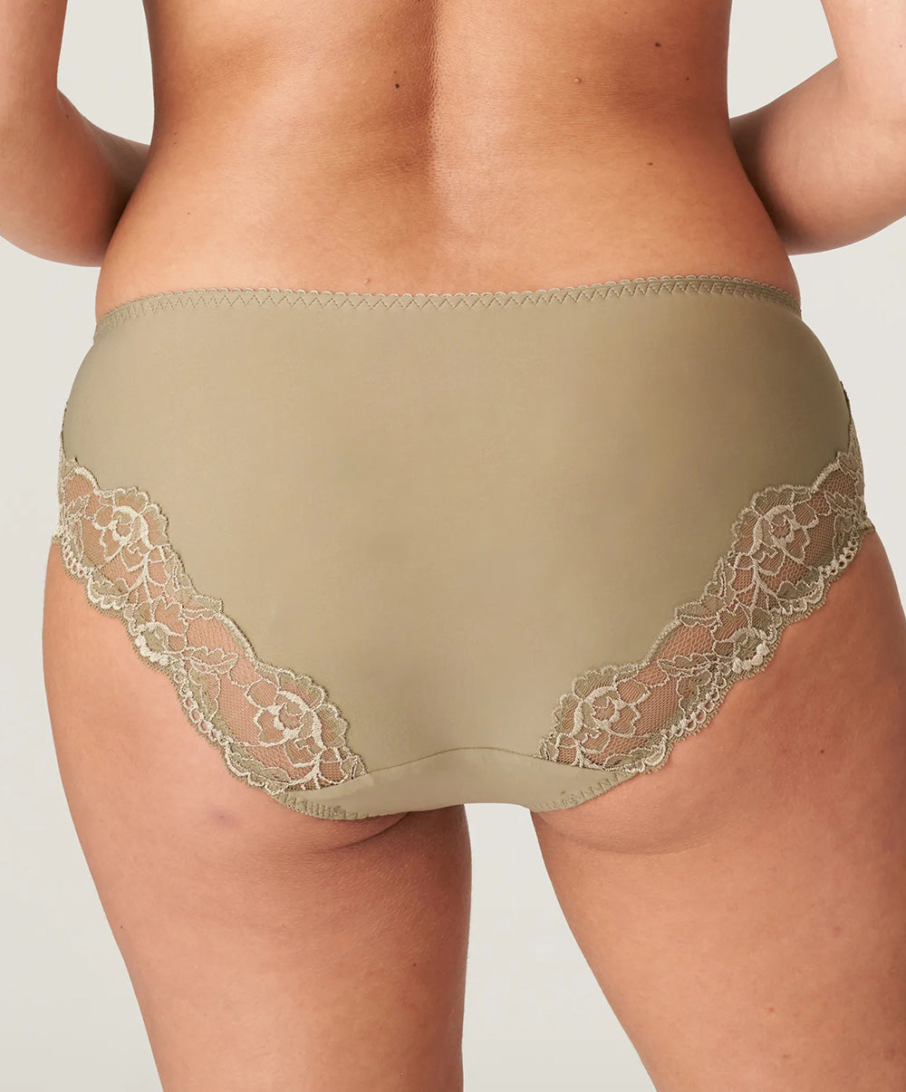 Culotte taille haute dentelle PrimaDonna Madison golden olive 0562126-GOO