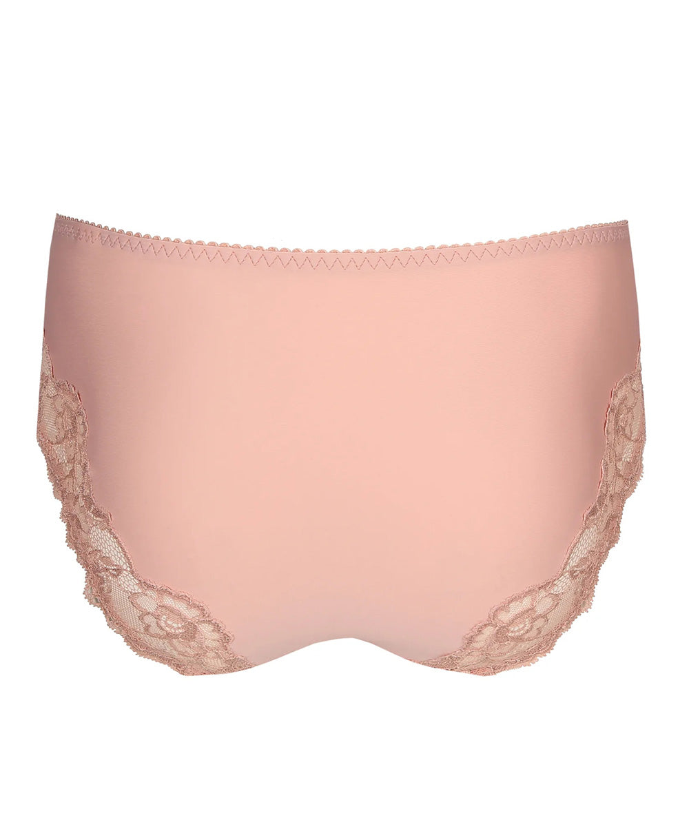 Culotte taille haute dentelle PrimaDonna Madison rose poudré 0562126-PWD