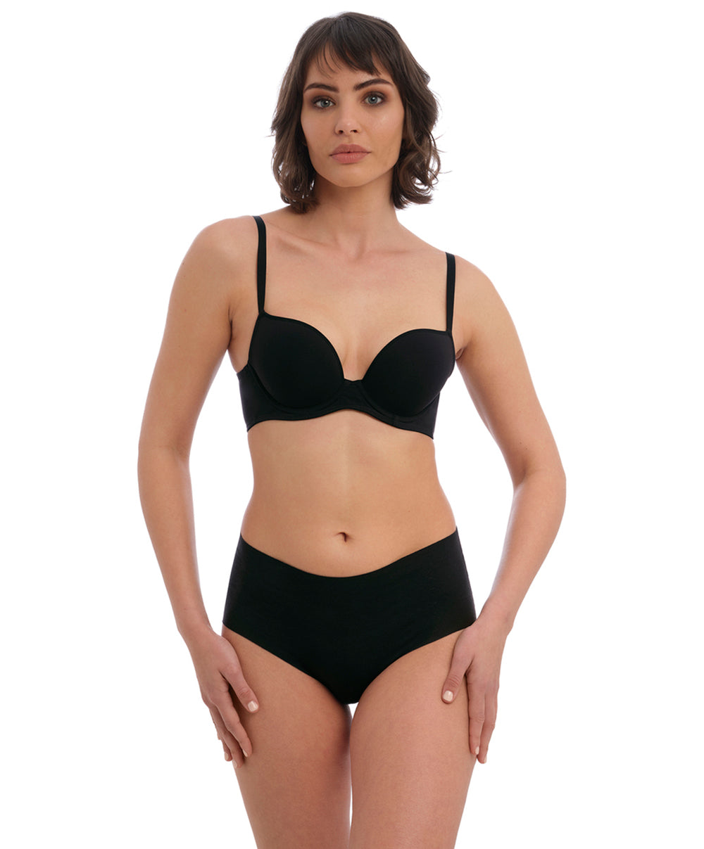 Culotte taille haute invisible Wacoal Accord noir WE600456-BLK