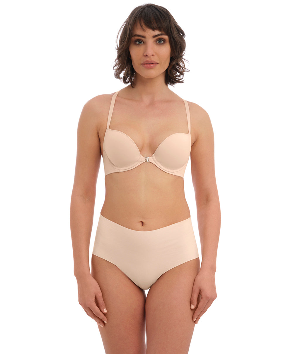 Culotte taille haute invisible Wacoal Accord frappe nude WE600456-FRP
