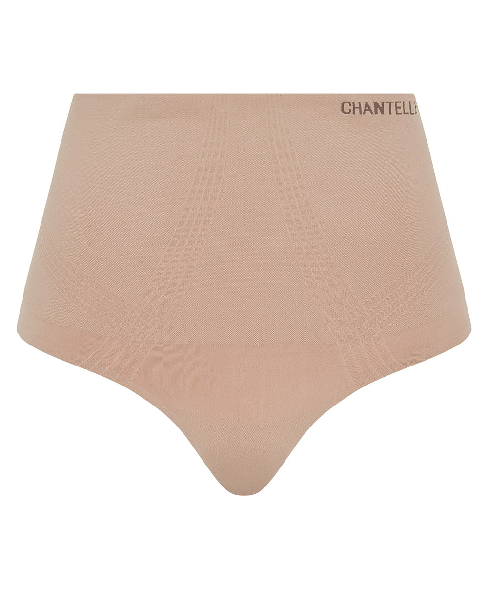 Culotte taille haute sculptante invisible Chantelle Smooth Comfort clay nude C10U70-00Q