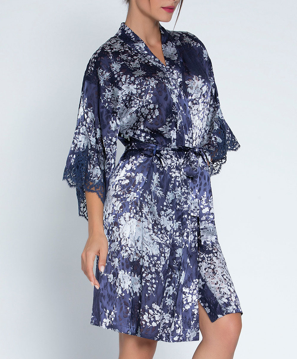 Déshabillé Lise Charmel Déesse en Glam marine argent ALH2015-MA