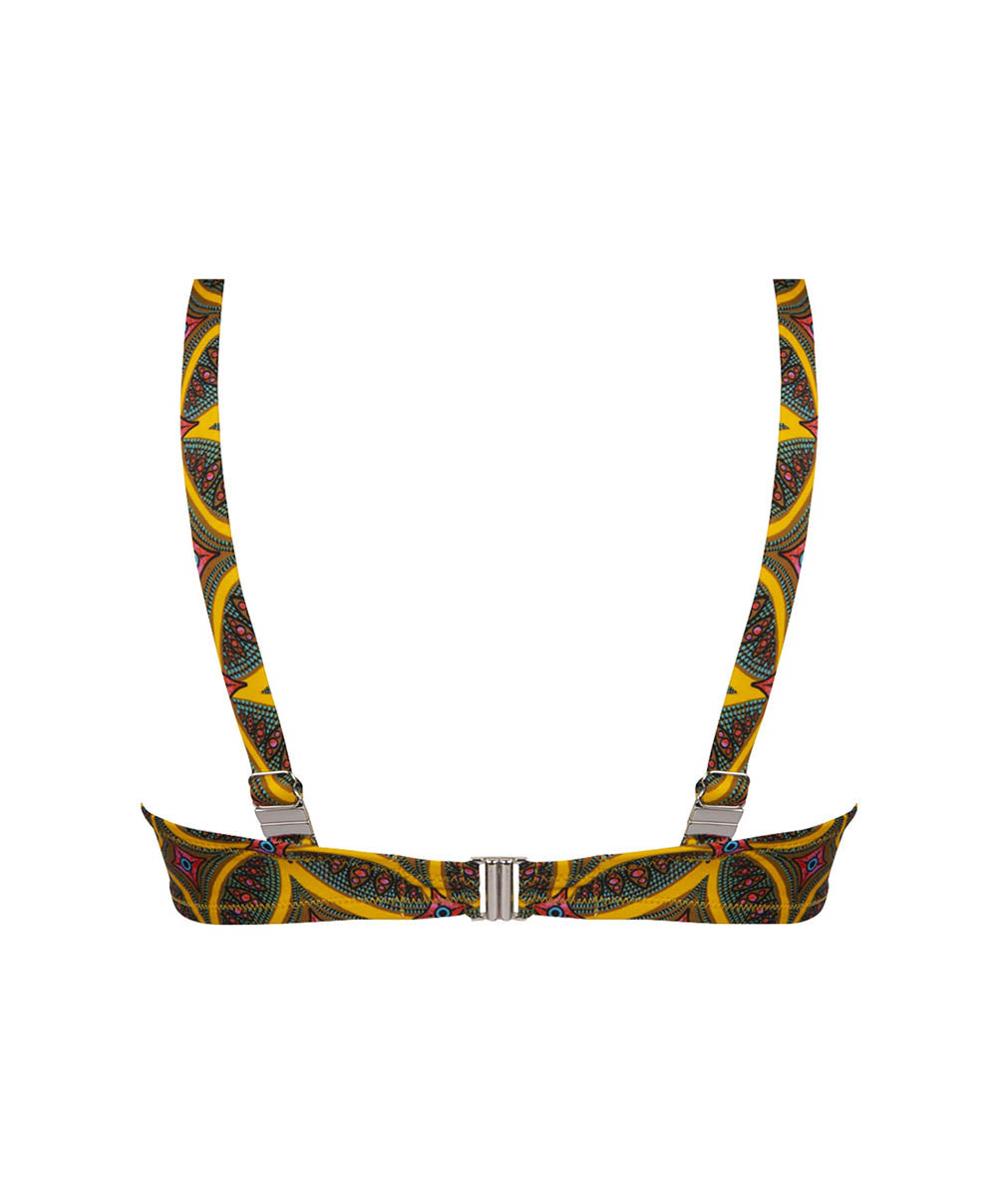 Maillot de bain triangle armatures La Muse Africa jaune Antigel Bain FBB3256-JA