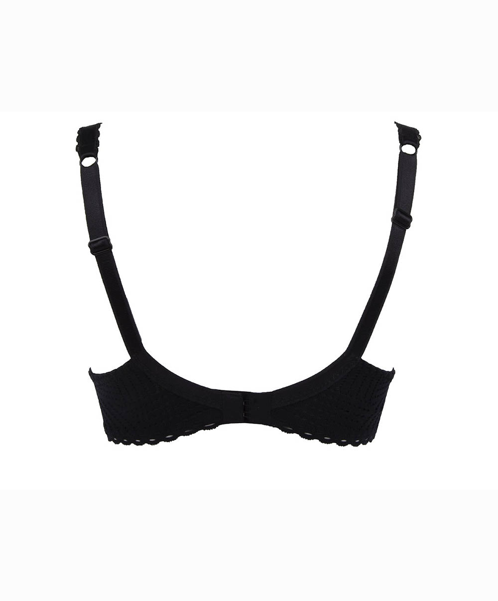 Soutien-gorge corbeille bonnets profonds "Fitting" Antigel de Lise Charmel Tressage Graphic noir FCC2837-TN