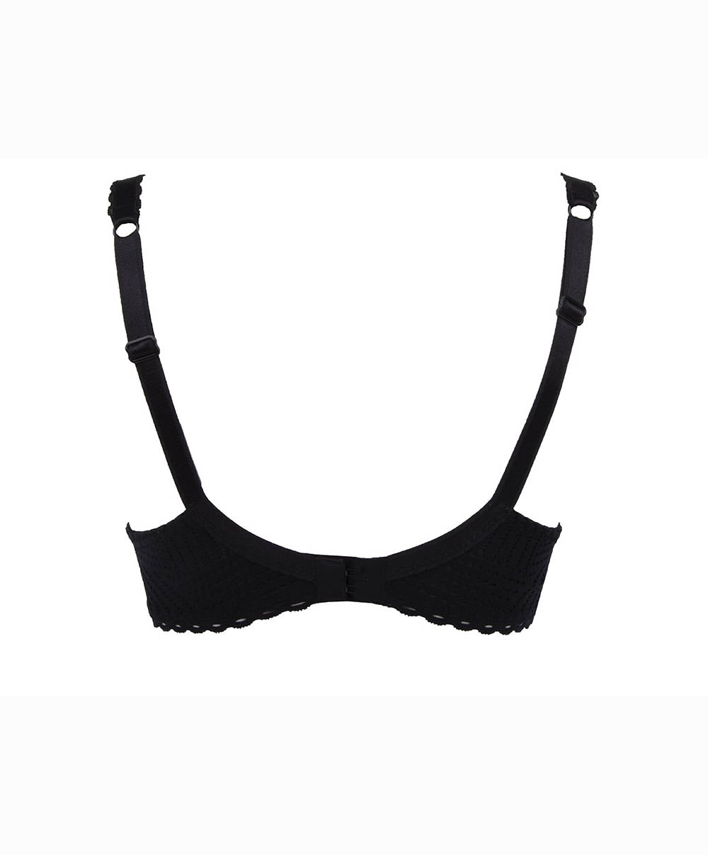 Soutien-gorge corbeille bonnets profonds "Fitting" Antigel de Lise Charmel Tressage Graphic noir FCC2837-TN