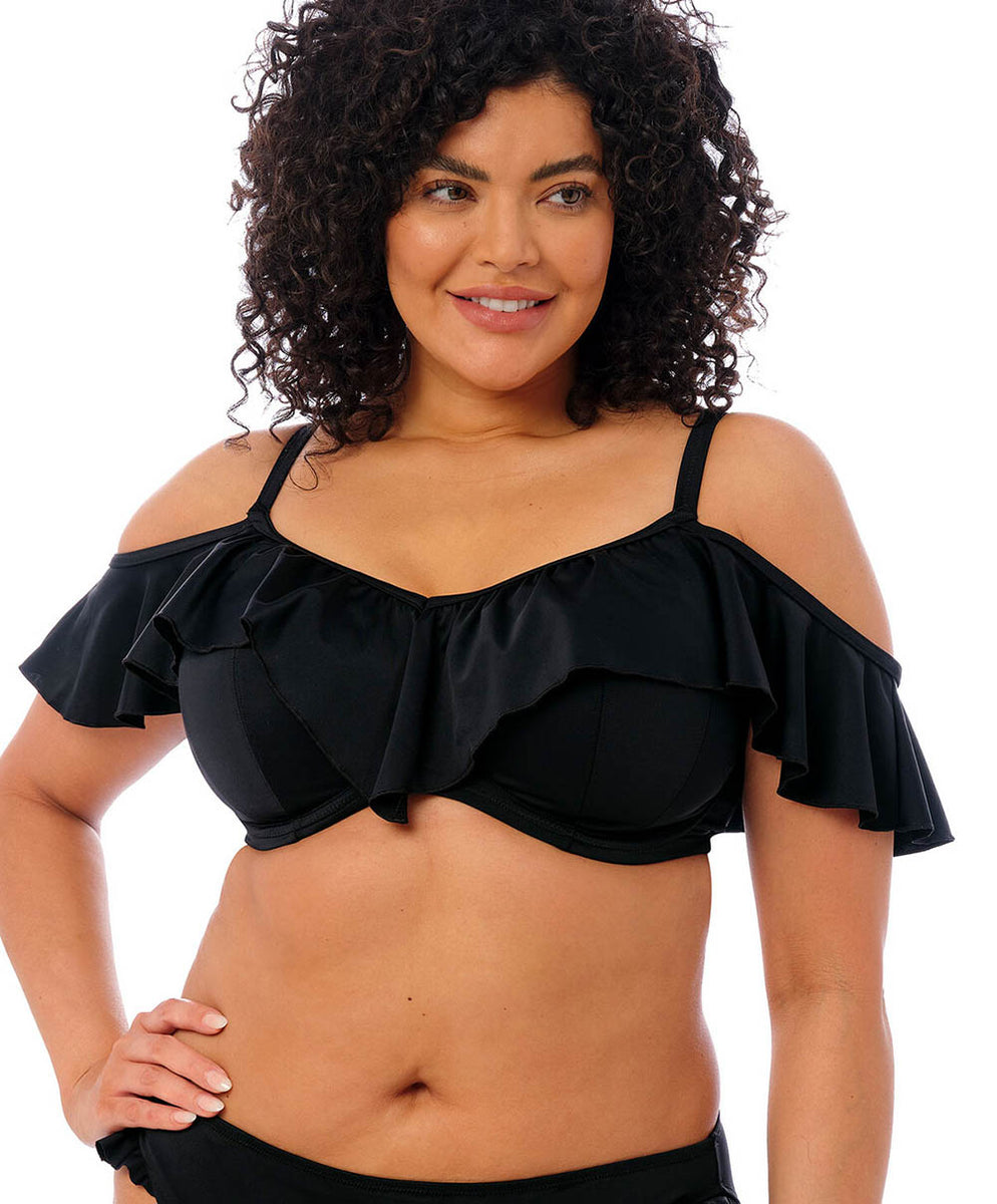 Haut de maillot de bain armatures grande taille Plain sailing Black ...