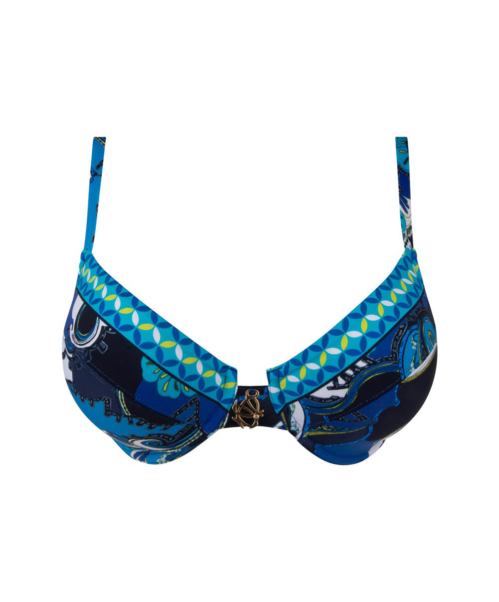 Maillot de bain avec armatures Lise Charmel bain Soleil floral Bleu ABB6046-BF