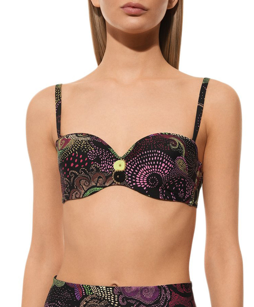 Haut de maillot de bain bandeau brassière Lise Charmel bain Escapade Aborigène multicolore ABB5062-AA
