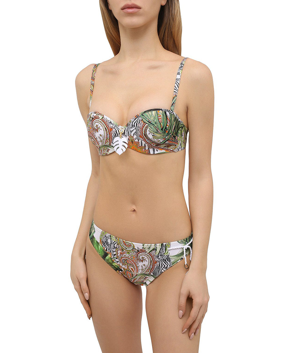 Haut de maillot de bain bandeau brassière Lise Charmel bain Féérie Tropicale nature tropicale ABB5048-NT