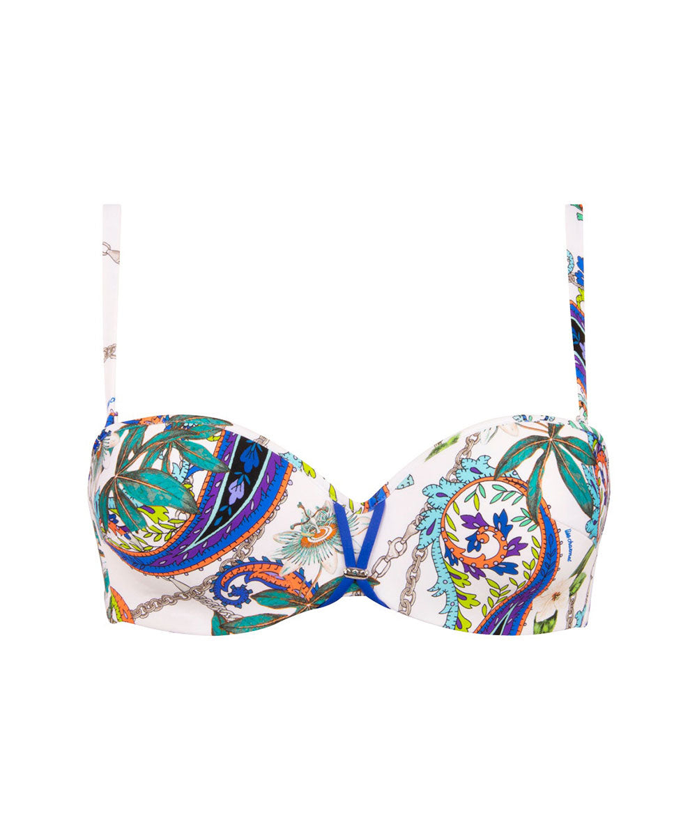 Haut de maillot de bain bandeau brassière Lise Charmel bain Odyssée Cashmer bleu ABB5063-BC