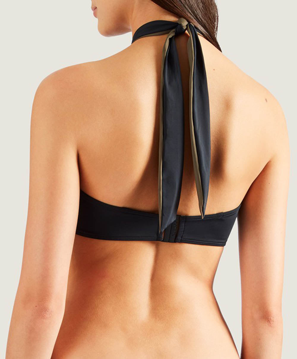 Haut de maillot de bain bandeau coque amovible Douceur de rêve noir Aubade Bain PS06-O-NOIR